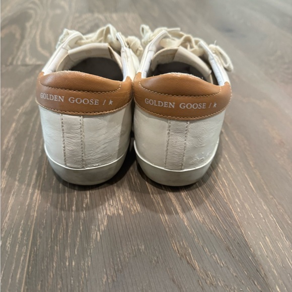 Golden Goose Cream and Tan Sneakers - Picture 1 of 13